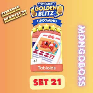 Monopoly GO  Golden Blitz Tabloids - Instant Delivery