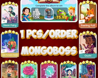 Álbum Monopoly Go Ever After con cualquier tarjeta de 5 estrellas (1 unidad) - Entrega inmediata