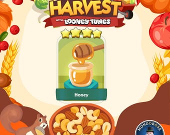Monopoly_GO! Happy Harvest 4 Star Sticker Honey (Set-11) Instant Delivery