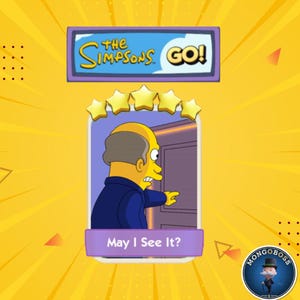 ¿Puedo verlo? - Set 15 Pegatinas de Monopoly GO de 5 estrellas - Álbum de Monopoly Los Simpson