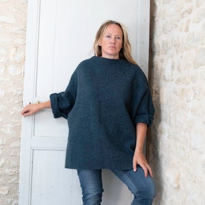 Oversize Boiled Wool Tunic