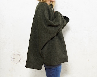 Oversize Loose Boiled Wool Tunic