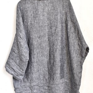 Oversize Boyfriend Shirt in Washed Linen image 7