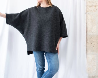 Boiled Wool Oversize Tunic