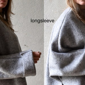 Oversize Loose Boiled Wool Tunic image 9