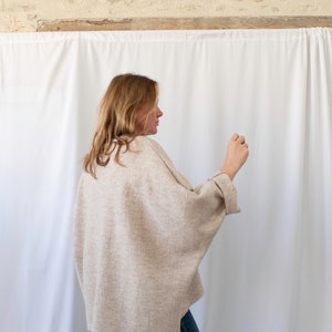 Oversize Loose Boiled Wool Tunic image 5