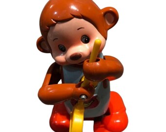 Windup Sweeping Monkey