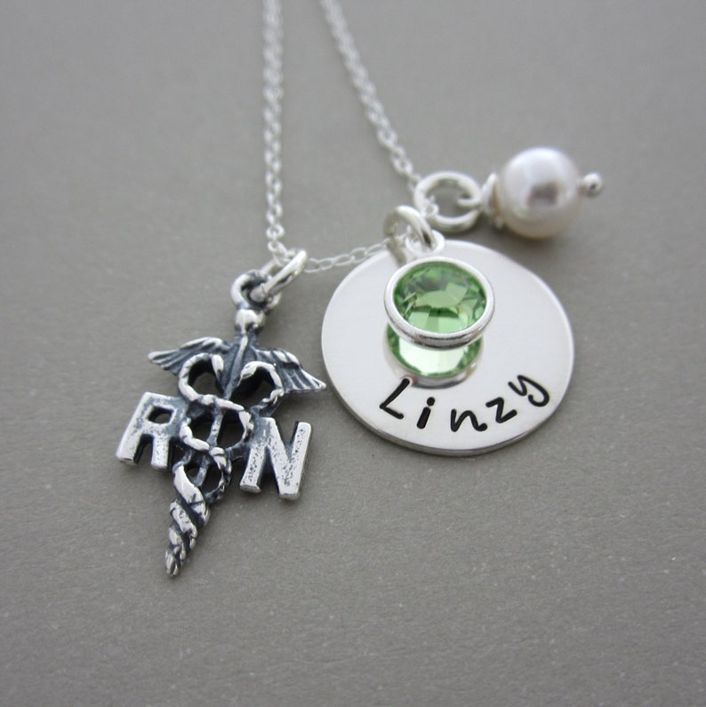 Nurse Jewelry RN Necklace RN Gifts Nurse Practitioner Etsy