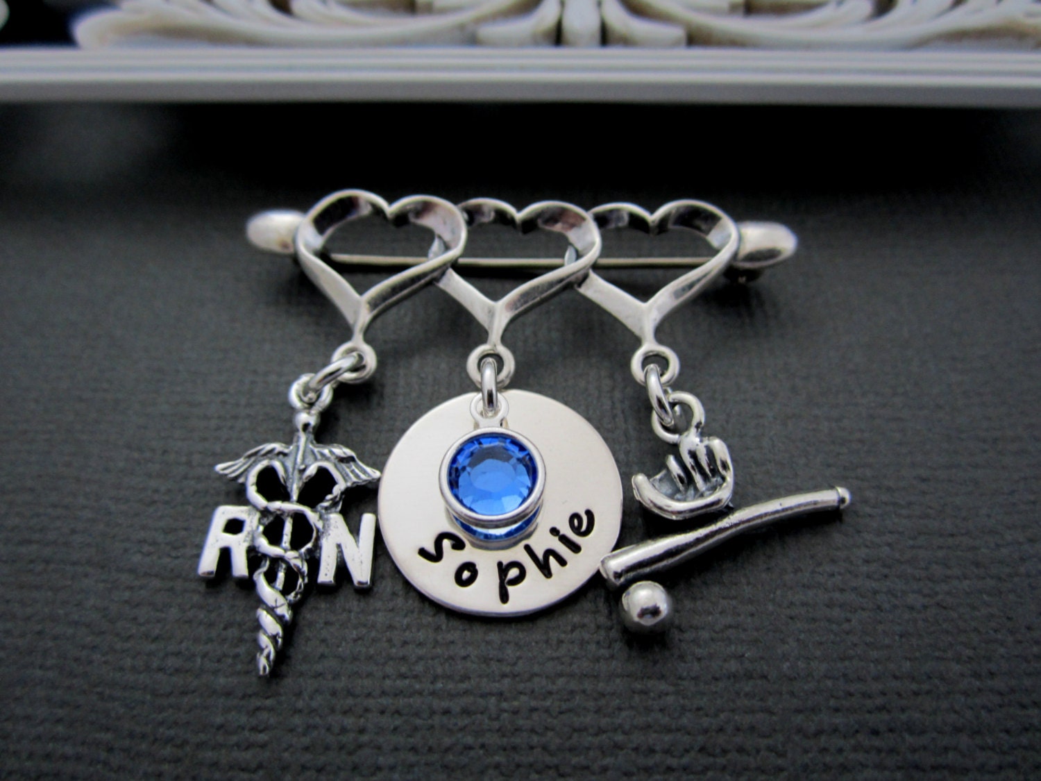 Silver RN Nursing Pins Registered Nurse Graduation Pinning Etsy