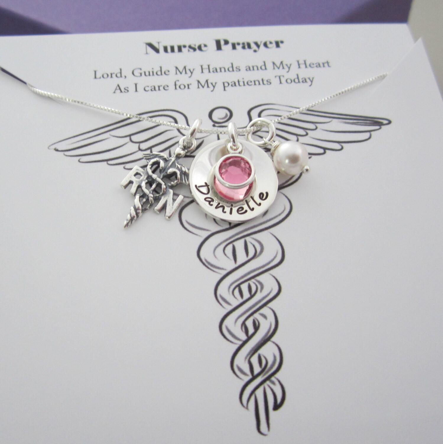 RN/ LPN Nurse Necklace Registered Nurse Jewelry Necklaces Etsy
