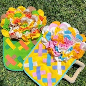 Crinkle Sound Snuffle Mat for Dogs and Cats – Interactive Nosework Toy, Cute Drink Cup Design, Enrichment Halloween Gift Idea