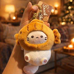 Pluche kat sleutelhanger kawaii tas bedel autosleutelhouder cadeau voor vrouwen