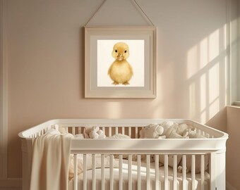 Duck,3 Sizes,Duckling,Watercolor Animals, Nursery wall art,Farm Animal Prints,Farm Nursery,Nursery gallery Set Decor,farm nursery art