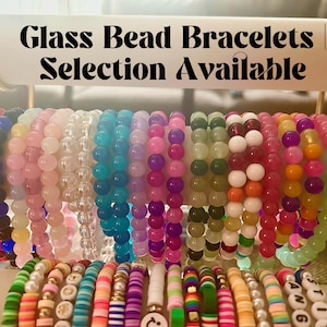 Glass Bead Bracelets | Selection Available | CoastalLoveBeadery | Handmade with Love