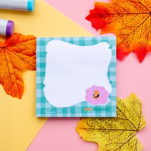 Cute Honey Bee Sticky Notes | Bumblebee Memo Pad | Aesthetic Office Supplies | Unique Gift