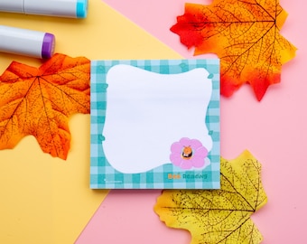 Cute Honey Bee Sticky Notes | Bumblebee Memo Pad | Aesthetic Office Supplies | Unique Gift