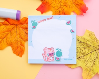Stay Organized with Cute Tiger Sticky Notes - Perfect for Summer Memo Taking