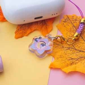 Sparkling Moon Star Locket Phone Charm with Glitter! For AirPods and Phone Protection