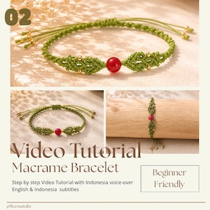 DIY Micro Macrame Stone Bracelet Tutorial | Step-by-Step Video Guide | Handmade Jewelry Pattern