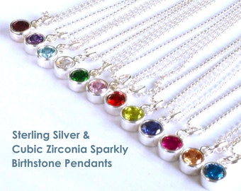 Choose your Birthstone Solitaire Necklace