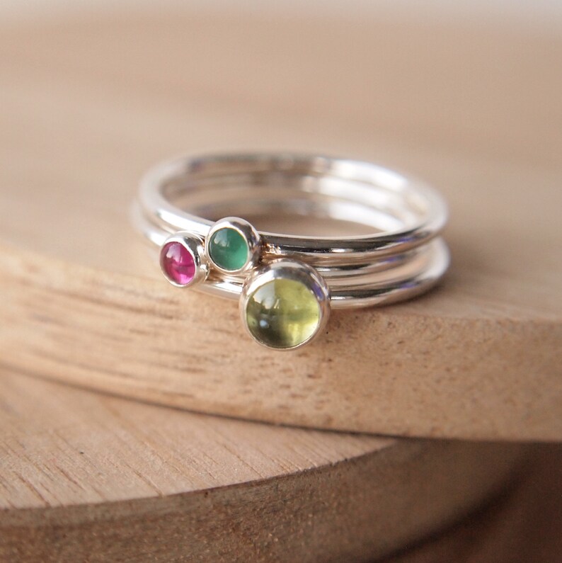 mother's day birthstone rings