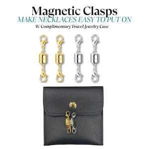 Magnetic Clasp for Necklace | Jewelry Clasp Converter | Easy Small Clasps, Long Nails