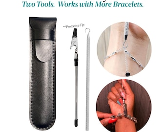 Bracelet Fastener Tool Duo for Long Nails & Easy Clasping