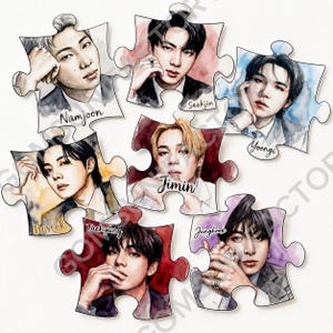 Bts V Puzzle - Etsy