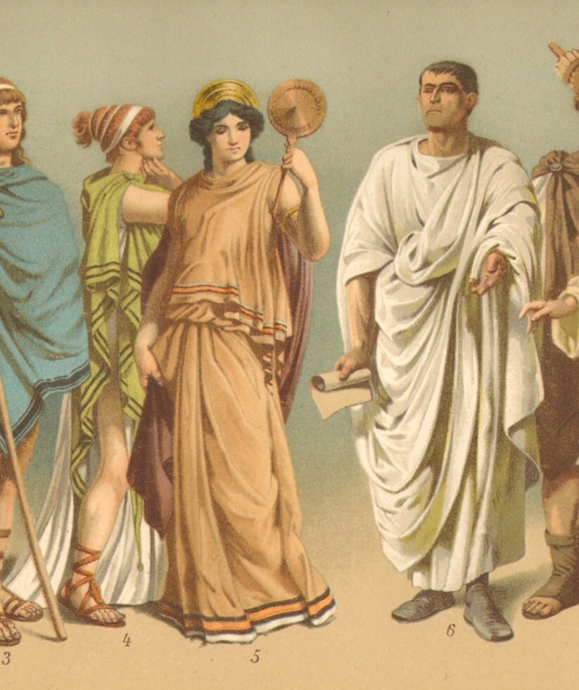 1894 Costumes of the Ancient Egypt Greece and Rome Antique - Etsy