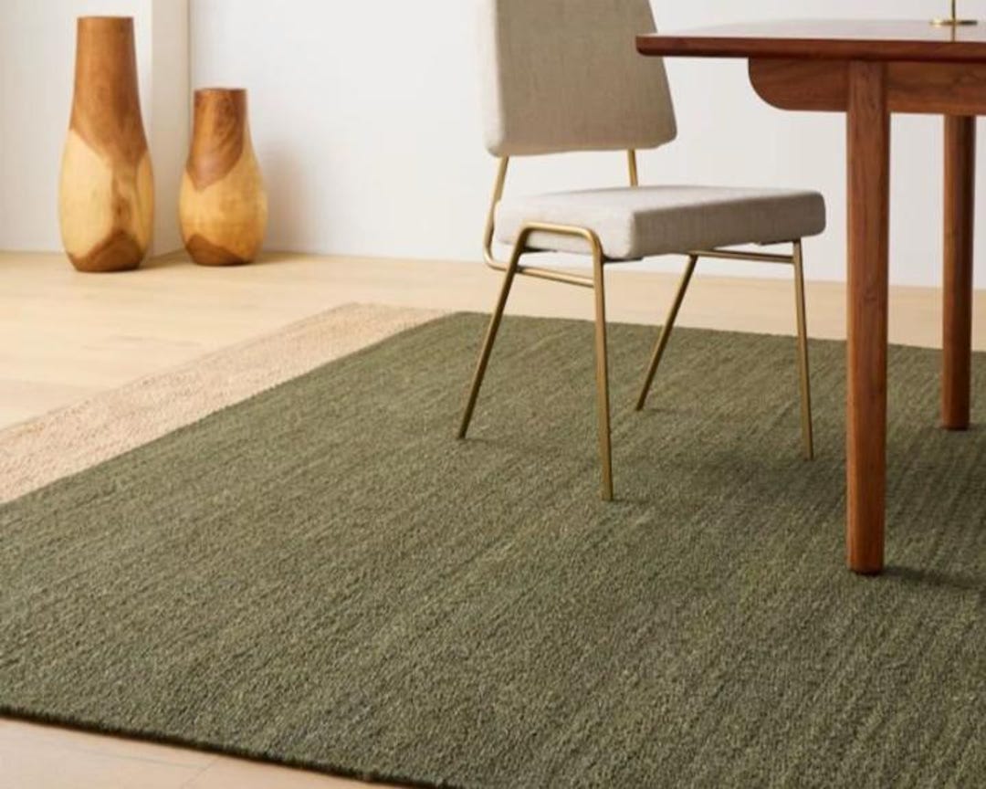 Handmade Striped Tufted Hemp Area Rug Hemp Jute Runner Rug Hand Loomed ...