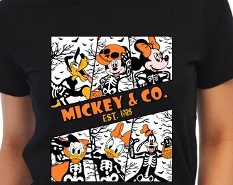 Retro Mickey Halloween Shirt: Mickey's Not So Scary Party Tee