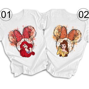 All Disney Princess Chsaracters, Disney Princess Shirt, Little Mermaid Shirt, Rapunzel Tee, Cinderella Shirt, Snow White Shirt, Moana Shirt