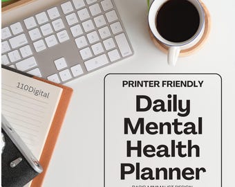Daily Mental Health Planner: Self-Care Wellness Journal (A4 PDF Template) 2026