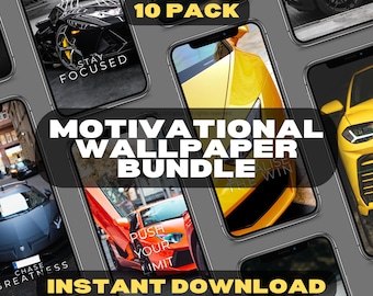 Lamborghini Phone Wallpaper: Motivational Supercar Backgrounds (Digital Download)