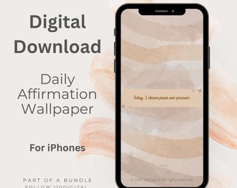 Gentle Reminder iPhone Wallpaper: Mental Health Affirmation Lock Screen (PNG Download