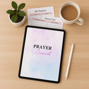 63-Page Prayer Journal | Christian Faith Journal | Daily Prayer Planner | Bible Study & Devotional Journal | Printable Digital Download
