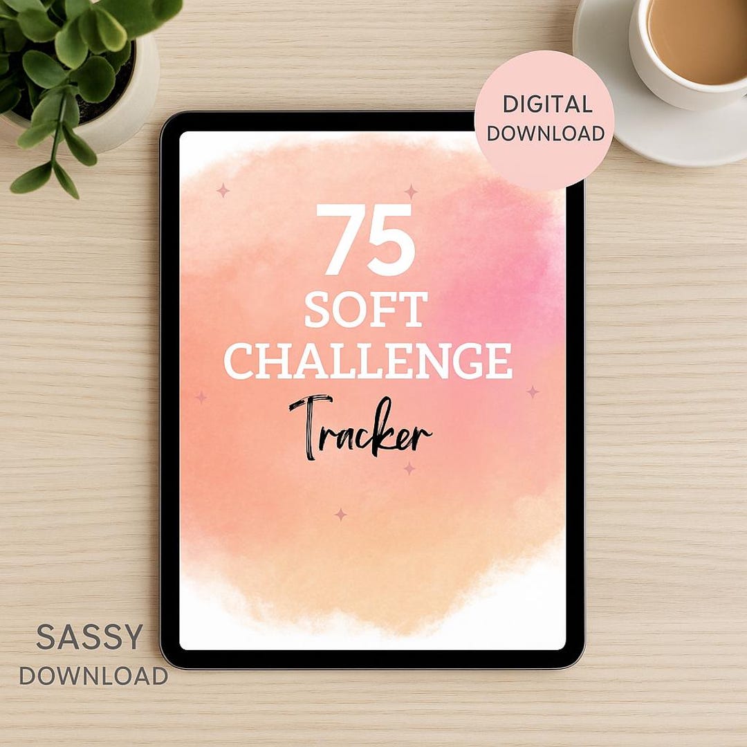 75 Soft Challenge Tracker: Printable Fitness & Wellness Planner ...