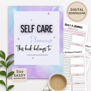 Self Care Planner | 30-Page Digital Download | Wellness Journal, Mindfulness Tracker & Daily Self-Care Printable