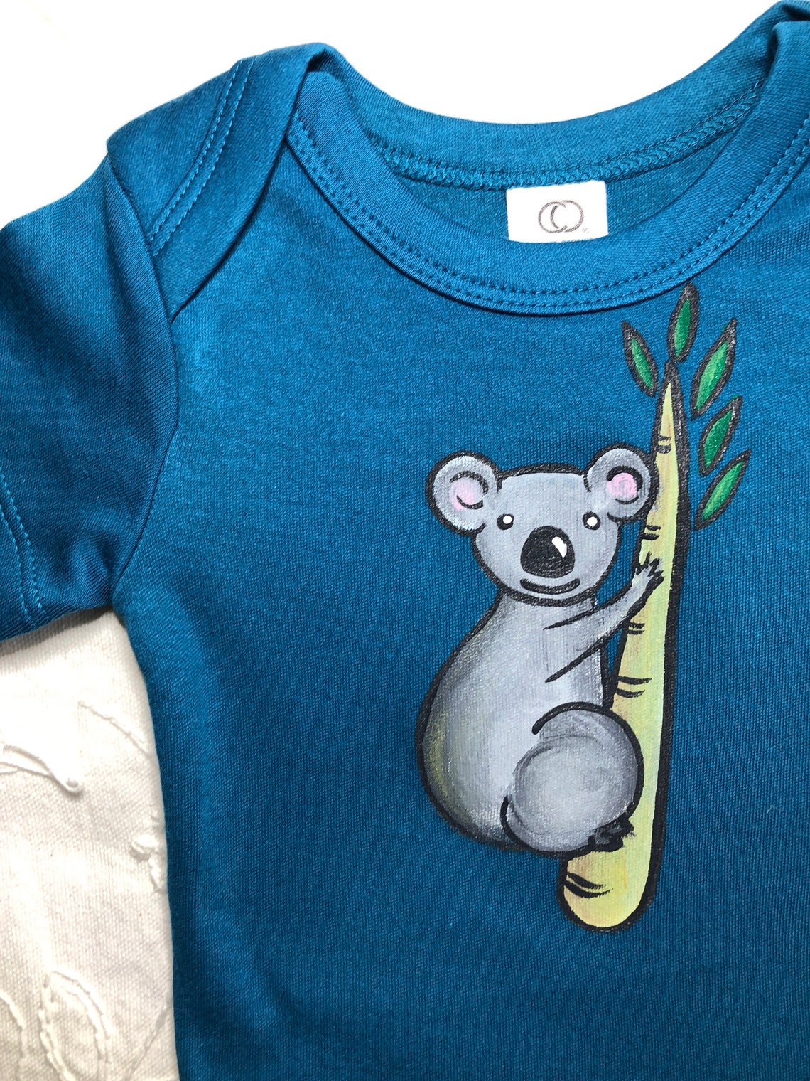 Koala Organic cotton baby clothes gift Set Hand Painted Etsy