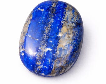 Lapis Lazuli Palm Stone for Anxiety Relief | Natural Pocket Worry Stone