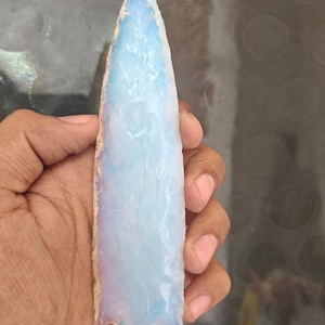Handmade Opalite Crystal Dagger: Iridescent Altar Knife