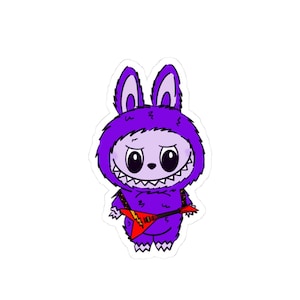 Labubu Sticker Art - Rock n Roll