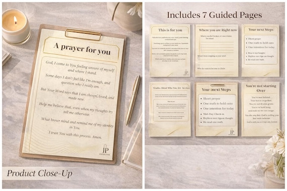 Christian Identity Reset Workbook – 7-Page Devotional Journal (Digital Download)