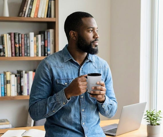 I Am Steady Stone-Style Christian Mug | 15oz Faith Affirmation Coffee Cup