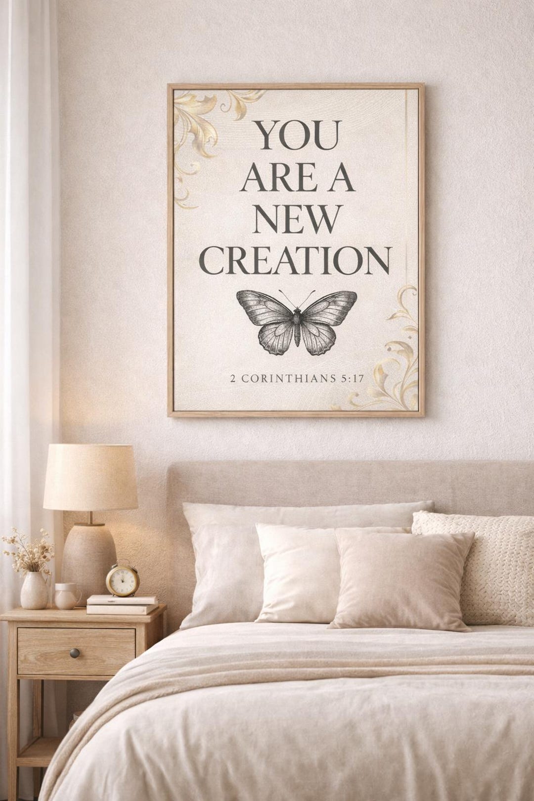 You Are A New Creation Bible Verse Print – 2 Corinthians 5:17 Scripture ...