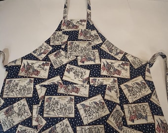 Patriotic Adult Apron | Stars and Stripes Grilling Apron