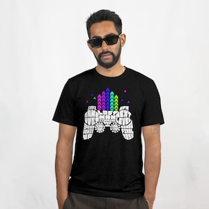 Gamer Vibes Unisex T-Shirt, Retro Game Controller Tee, Video Game Gift, Gamer Apparel, Casual Streetwear
