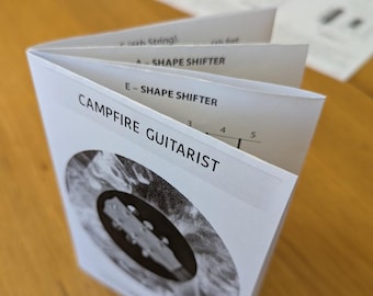 Campfire Guitarist Zine - folding book
