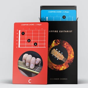 Guitar Chord Flashcards – Visual Fretboard System, 56 Tarot sized Cards image 5