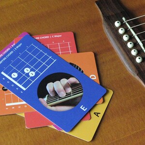Guitar Chord Flashcards – Visual Fretboard System, 56 Tarot sized Cards image 13
